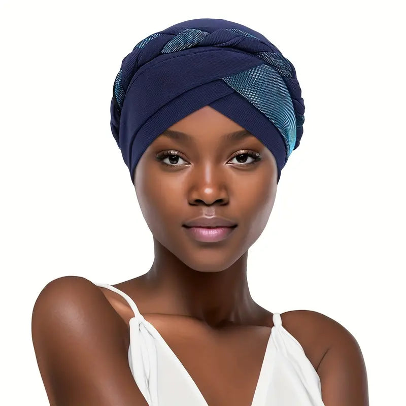 Braided shimmer turban - Wigsisters