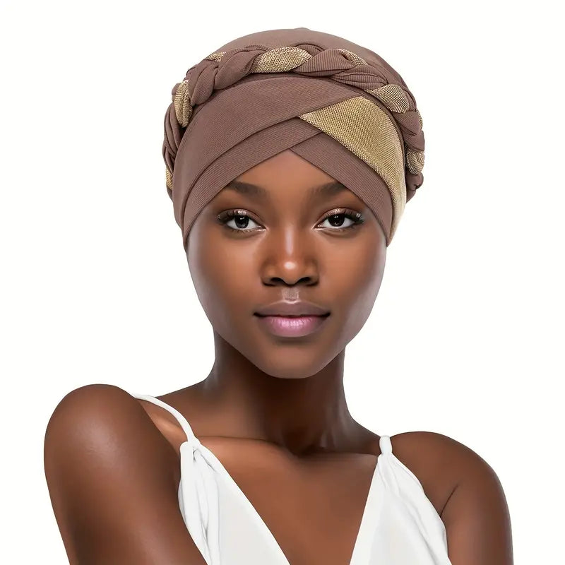 Braided Shimmer Turban - Wigsisters