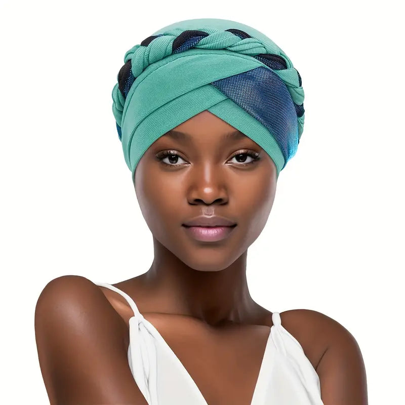 Braided Shimmer Turban