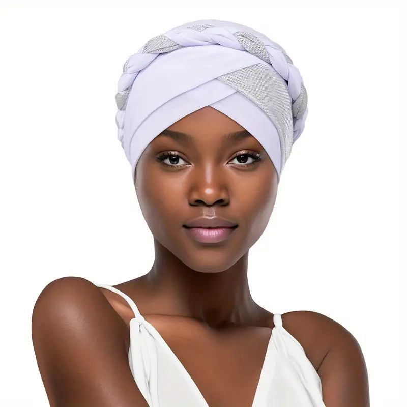 Braided Shimmer Turban - Wigsisters